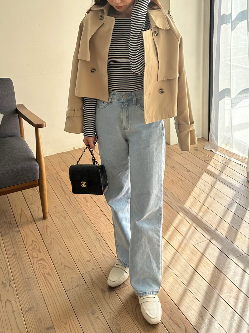 クロップドコットントレンチジャケット | 詳細画像5