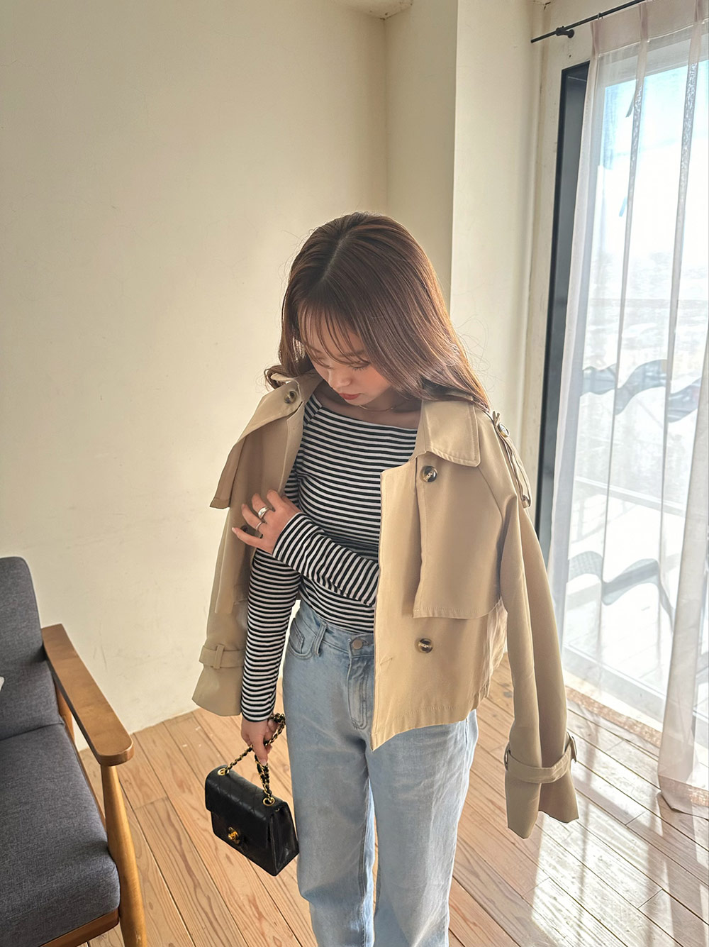 クロップドコットントレンチジャケット | 詳細画像10