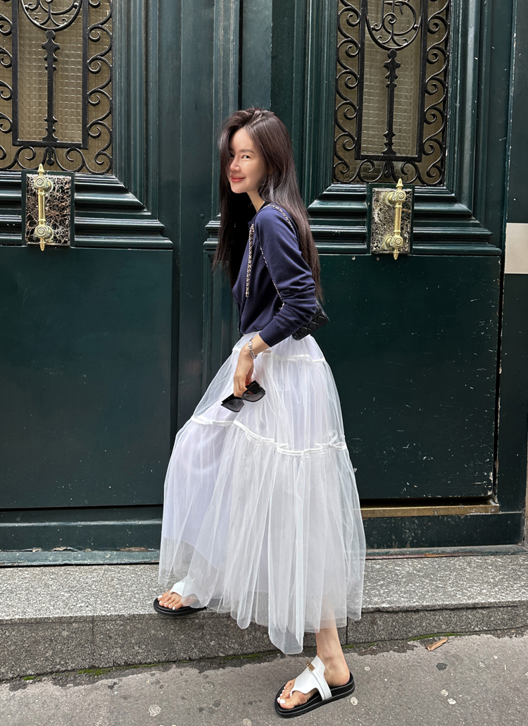 シフォンティアードスカート | レディースファッション通販 - DHOLIC