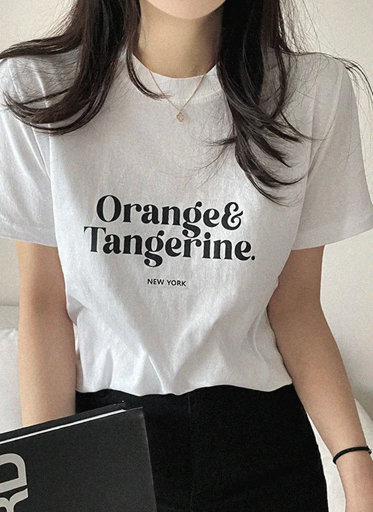 Orange半袖Tシャツ | peelrang | 詳細画像1