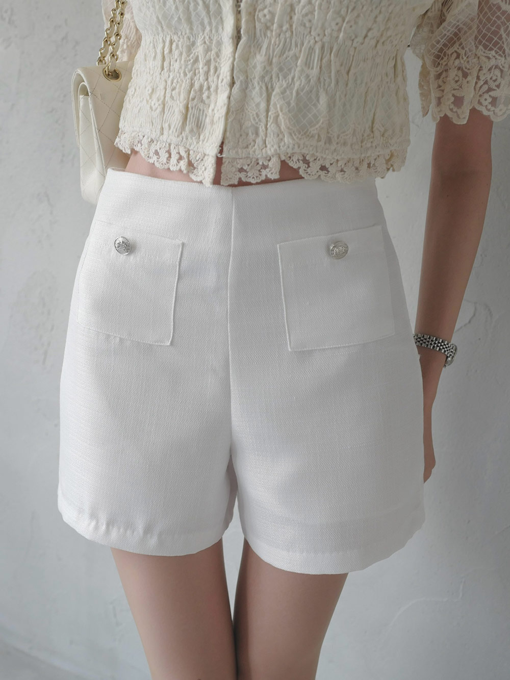 ツーボタンポケットツイードショートパンツ | 詳細画像3