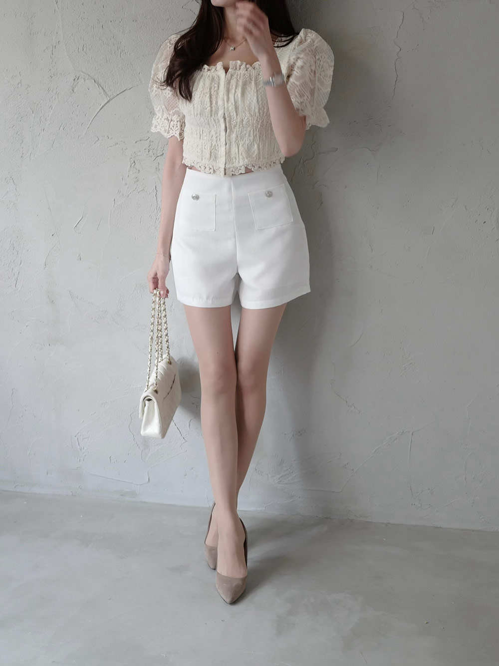 ツーボタンポケットツイードショートパンツ | 詳細画像10