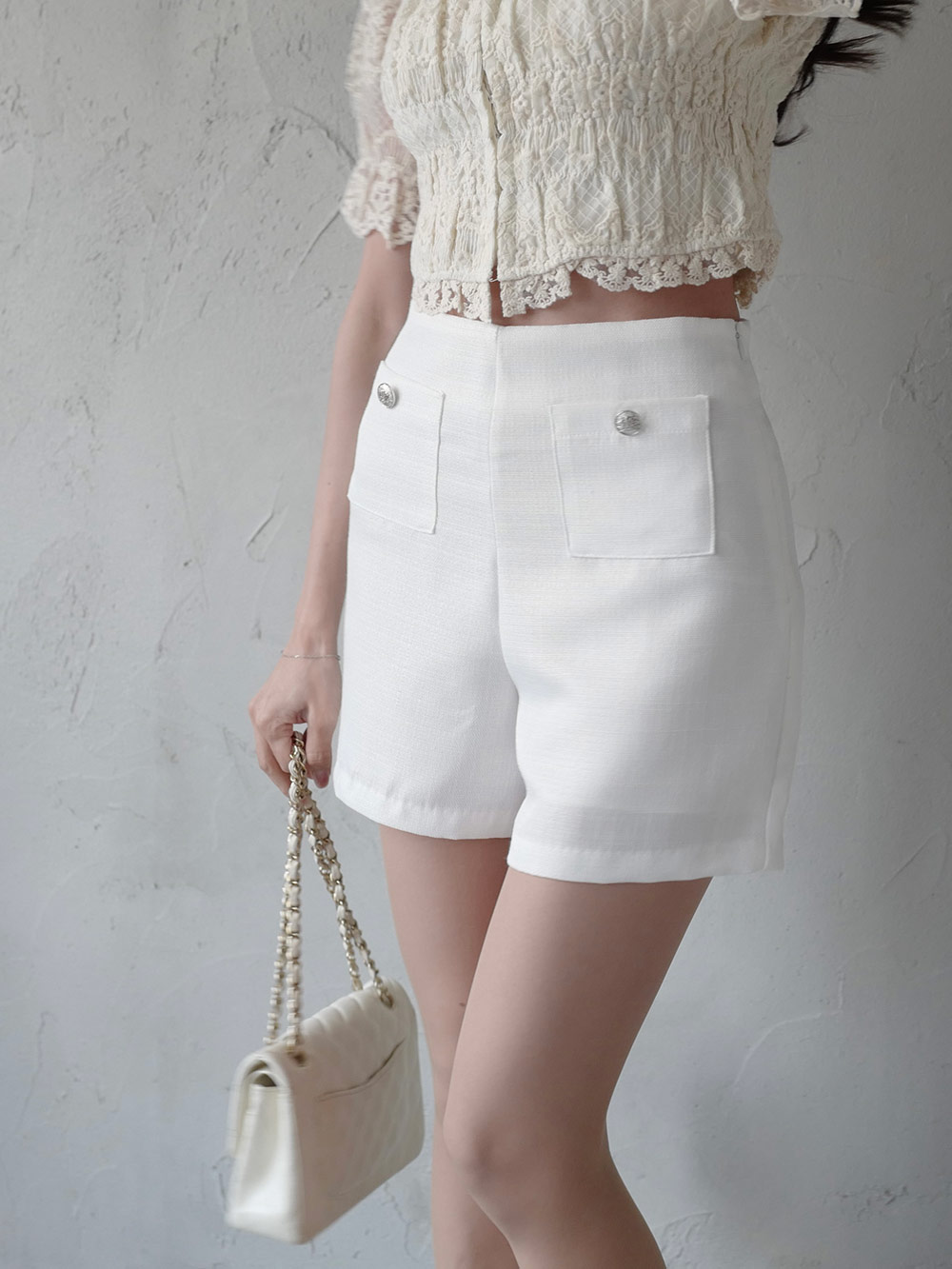 ツーボタンポケットツイードショートパンツ | 詳細画像11