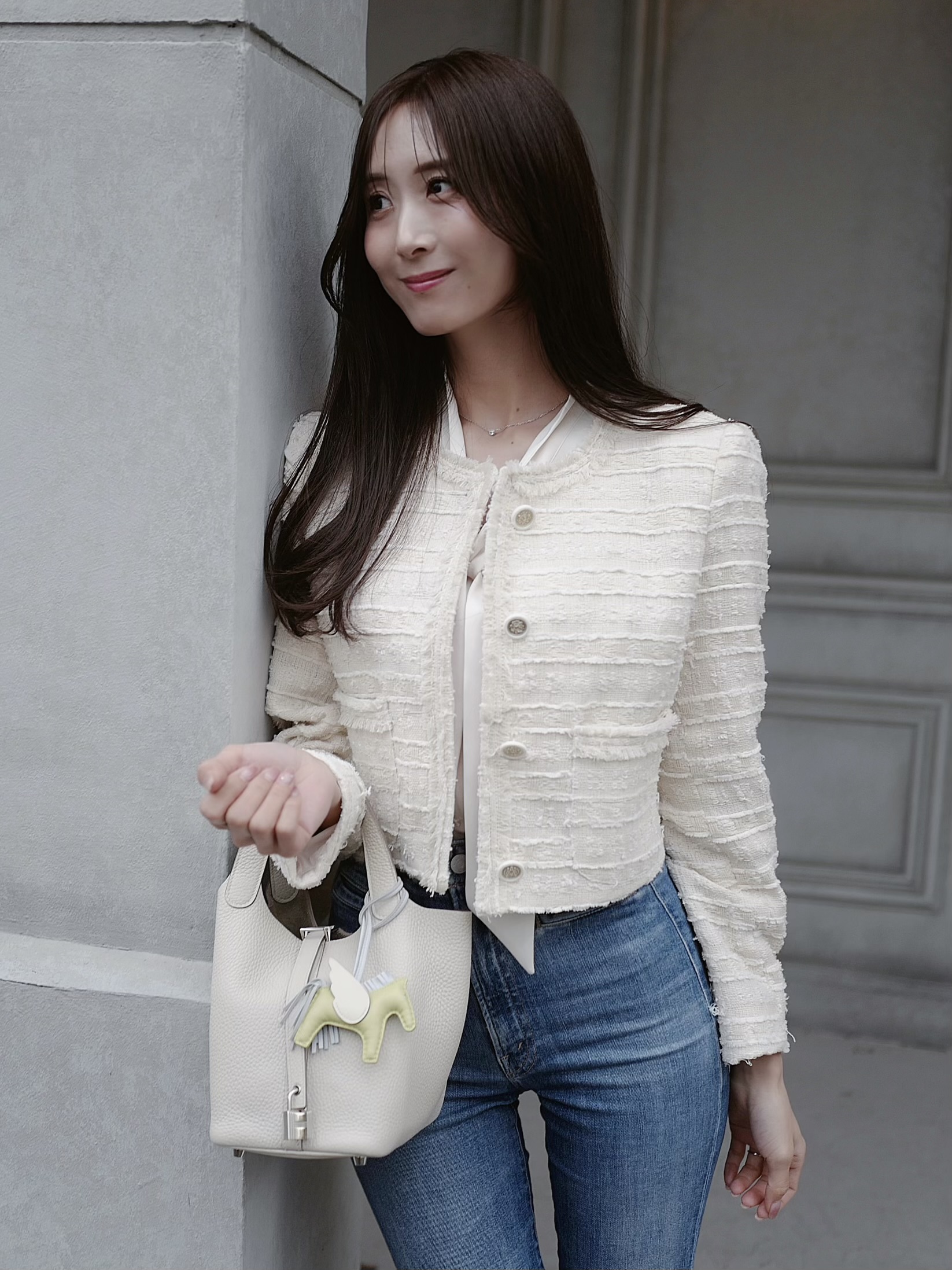 ツイードノーカラークロップドジャケット | 詳細画像2