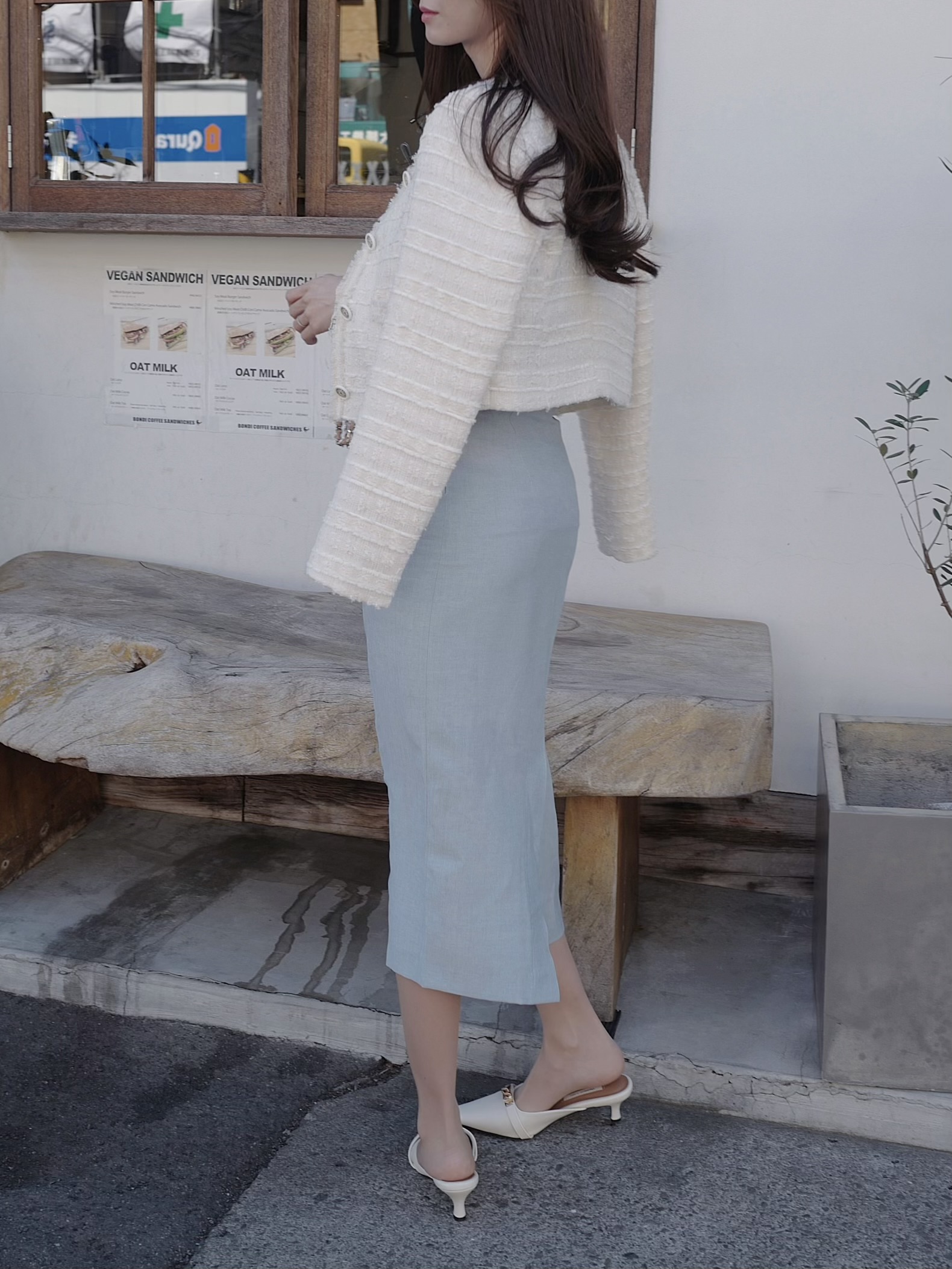 ツイードノーカラークロップドジャケット | 詳細画像8