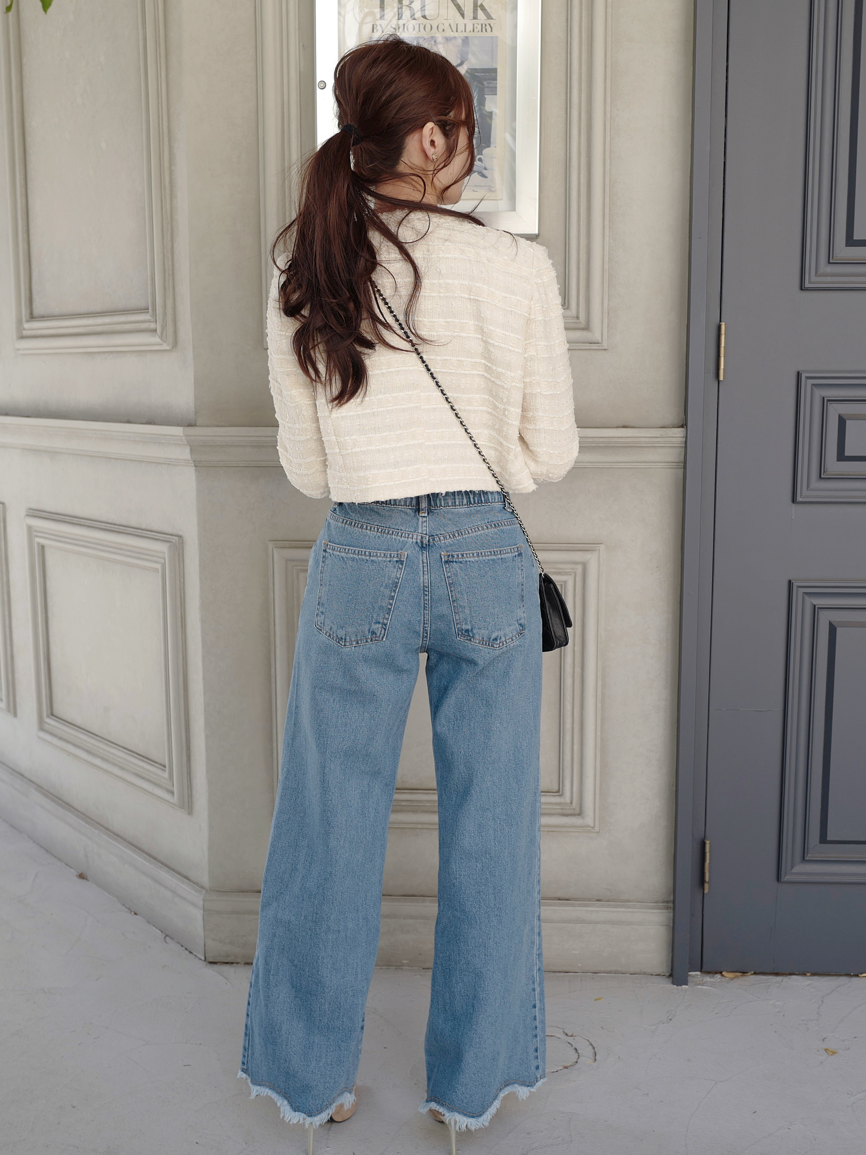 ツイードノーカラークロップドジャケット | 詳細画像13