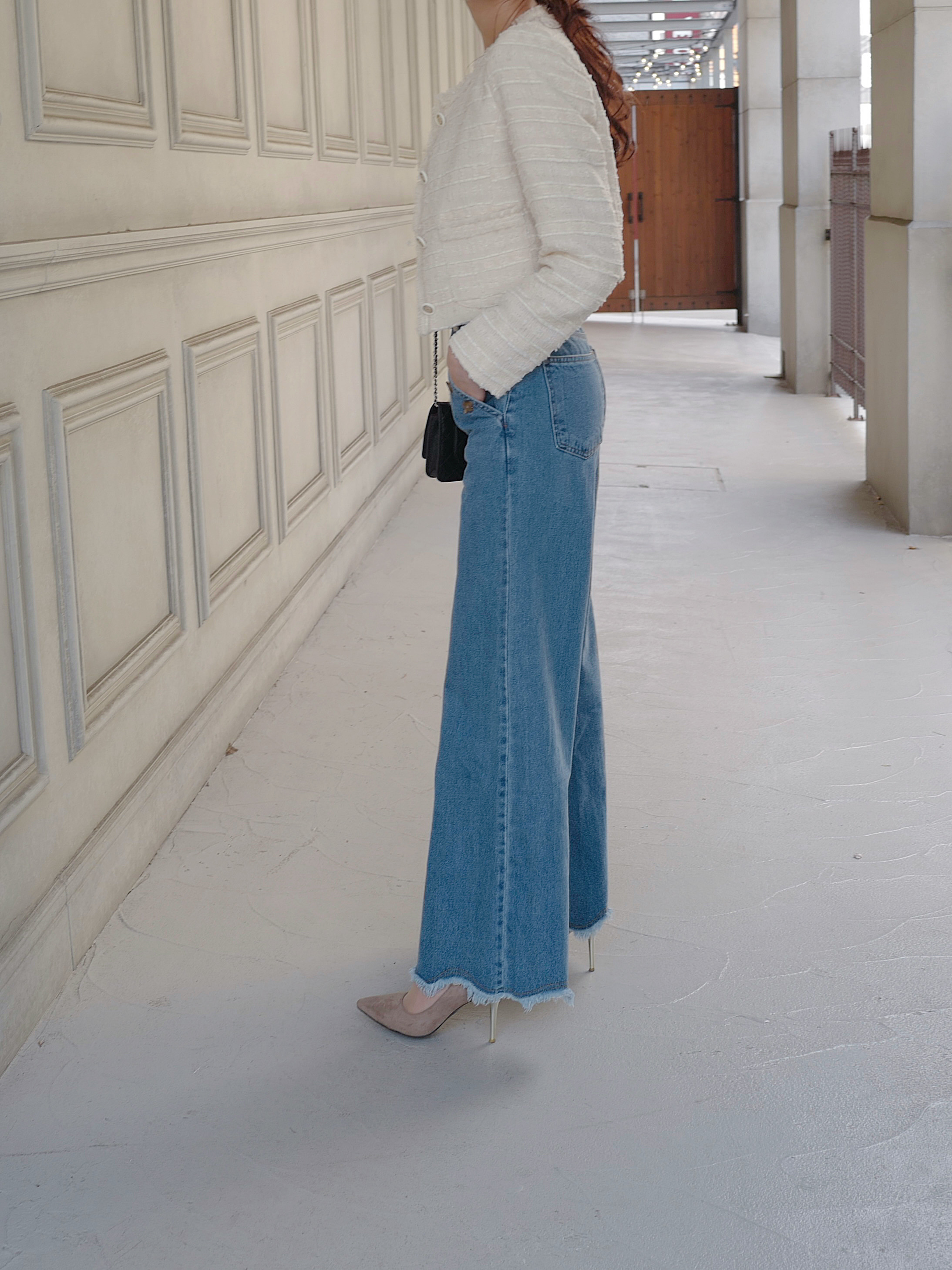 ツイードノーカラークロップドジャケット | 詳細画像11