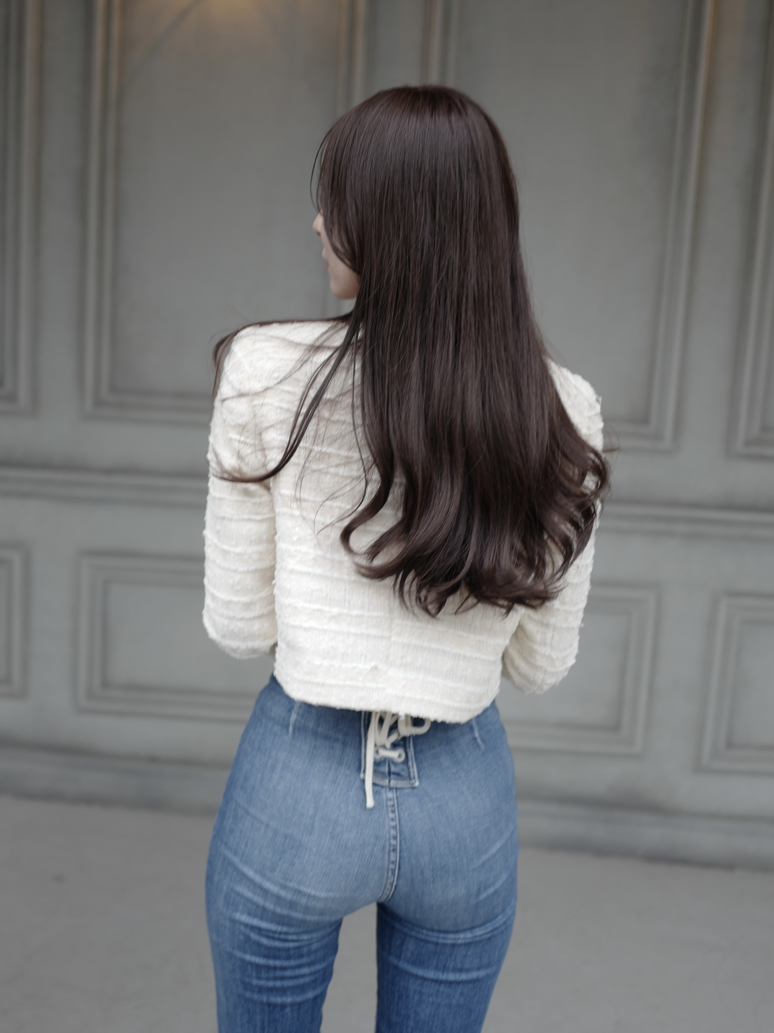 ツイードノーカラークロップドジャケット | 詳細画像15