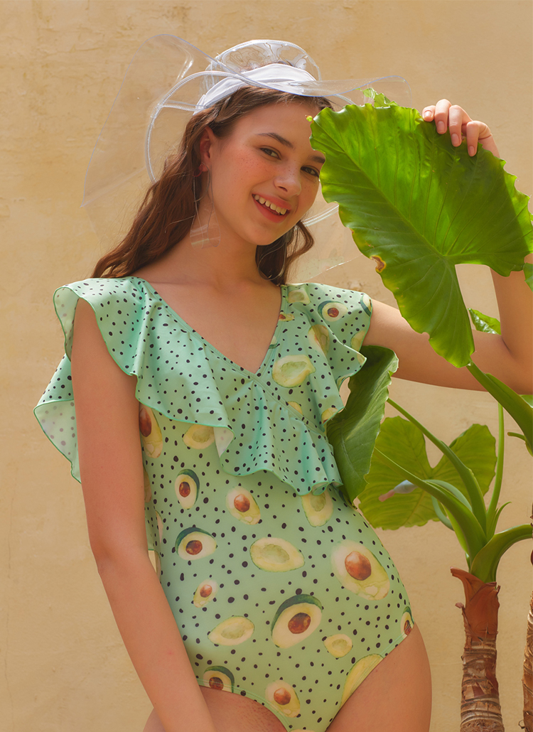 アボカドフリル水着(グリーン) | レディースファッション通販 - DHOLIC