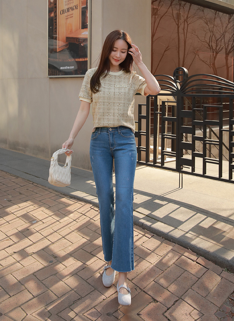 ツイード半袖Tシャツ | レディースファッション通販 - DHOLIC