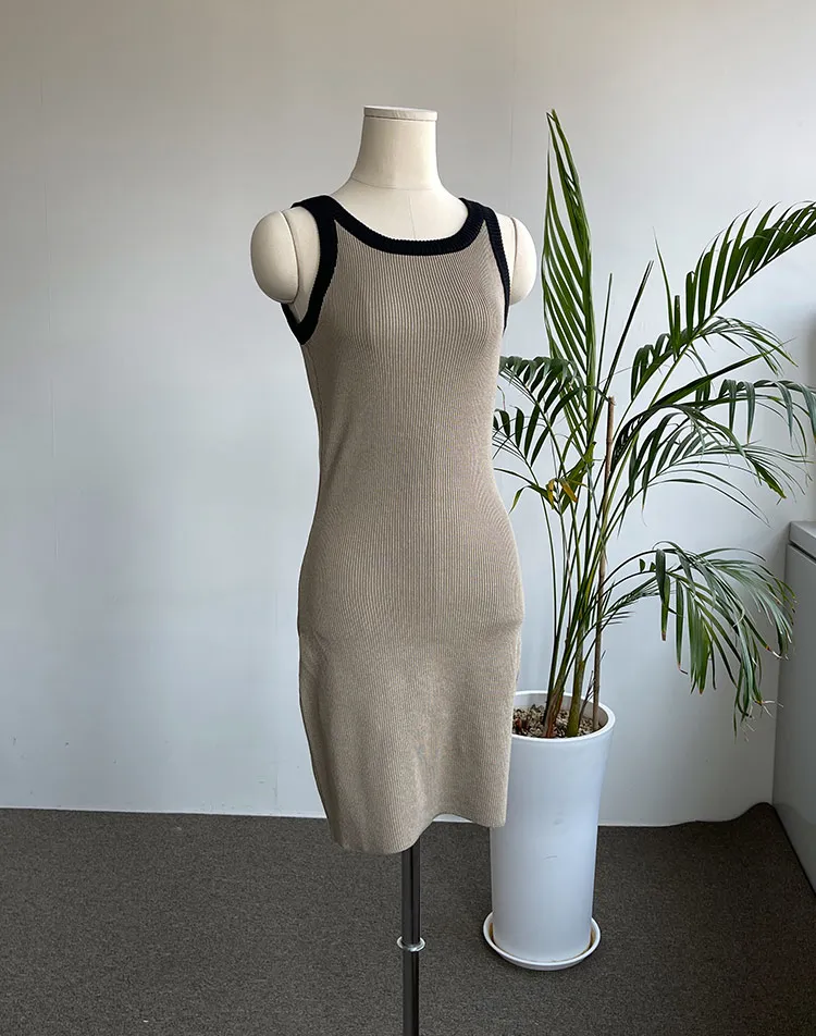 [残り1点]2TYPEリブニットノースリミニワンピース | DHOLIC | 詳細画像1