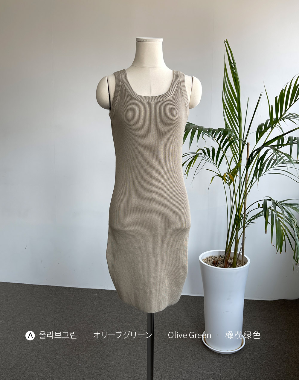 [残り1点]2TYPEリブニットノースリミニワンピース | DHOLIC | 詳細画像4