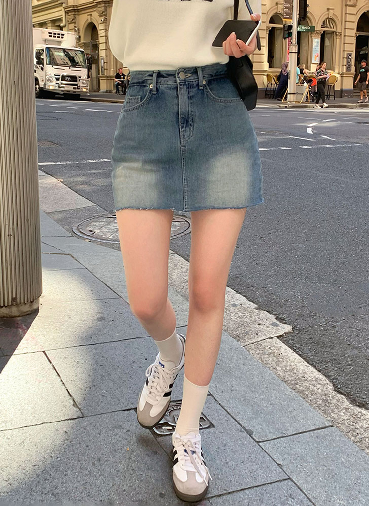 SUPERLADY ポケットアクセント巻きスカート風ワイドパンツ