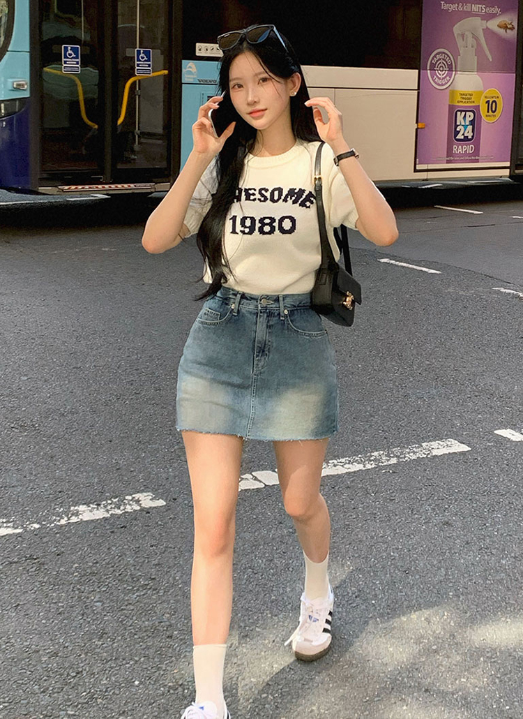 DIESEL シフォン レイヤー デニム ミニ スカート ミニスカート(デニムスカート) - デニムミニスカート [Minji