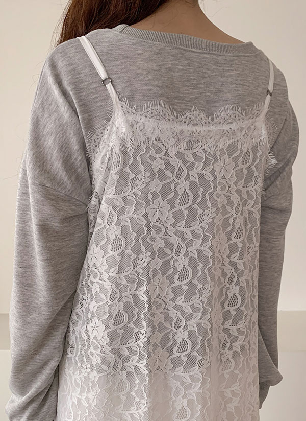 レースレイヤードワンピース | レディースファッション通販 - DHOLIC