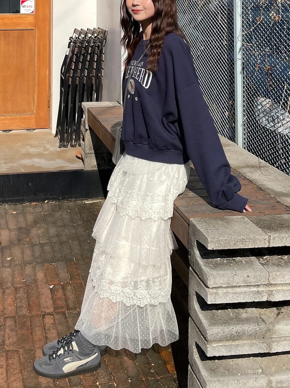 ランダムレースティアードスカート | レディースファッション通販 - DHOLIC 