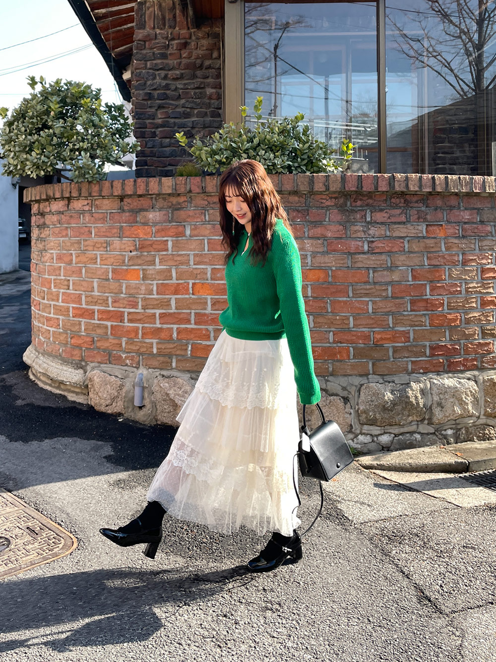 ランダムレースティアードスカート | レディースファッション