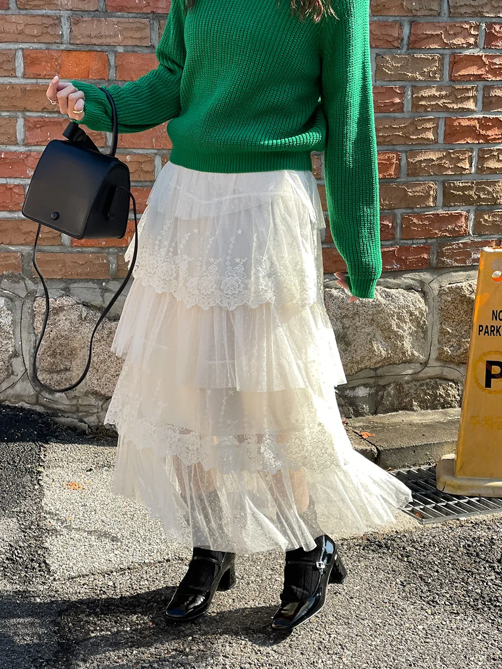 ランダムレースティアードスカート | レディースファッション通販 - DHOLIC 