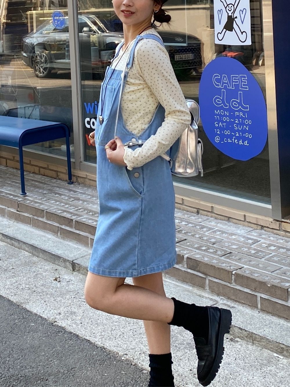 小花柄メロウロングスリーブTシャツ | レディースファッション 小花柄メロウロングスリーブTシャツ | レディースファッション