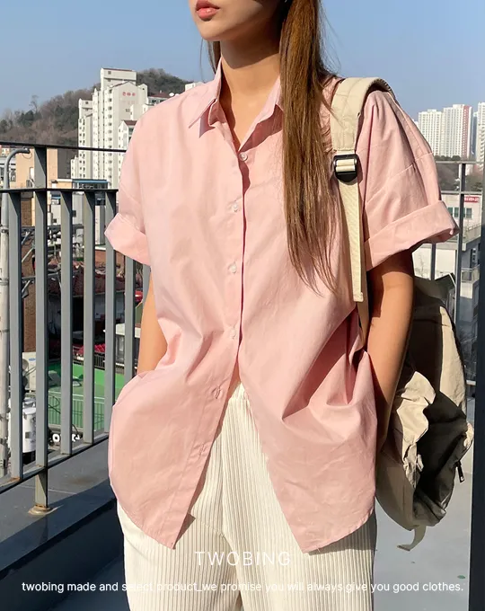 オーバーシルエット半袖シャツ | twobing | 詳細画像5