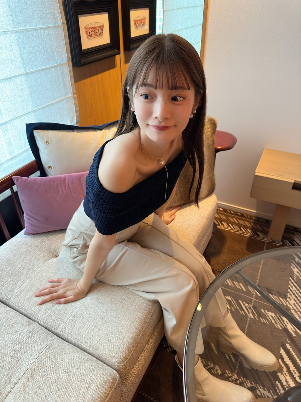 *再入荷*オフショル半袖リブニット | 詳細画像6