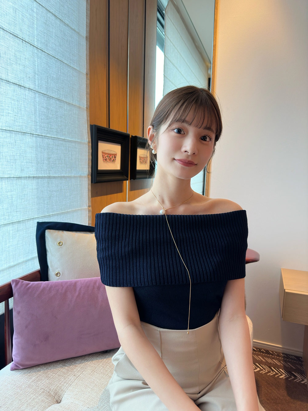 *再入荷*オフショル半袖リブニット | 詳細画像7