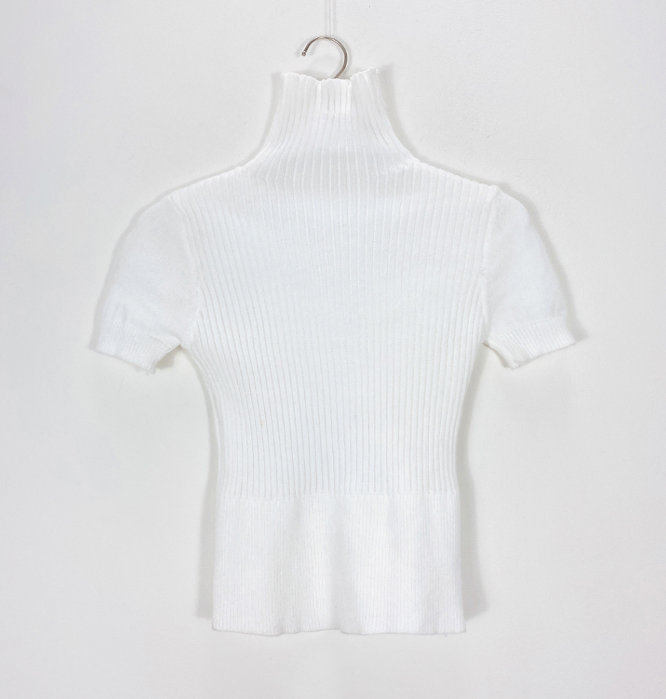 タートルネック半袖リブニット | 詳細画像14