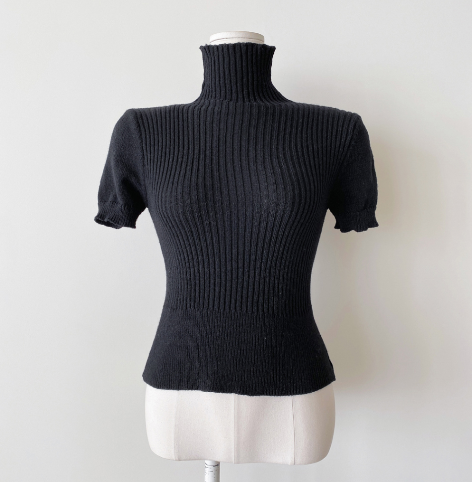 タートルネック半袖リブニット | 詳細画像15