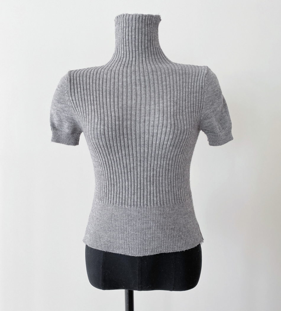 タートルネック半袖リブニット | 詳細画像16