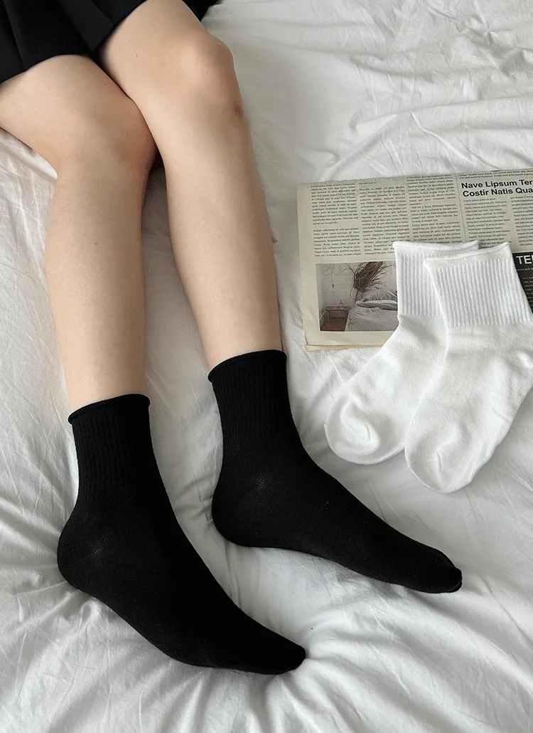 ロールベーシックリブソックス | soo&soo | 詳細画像1