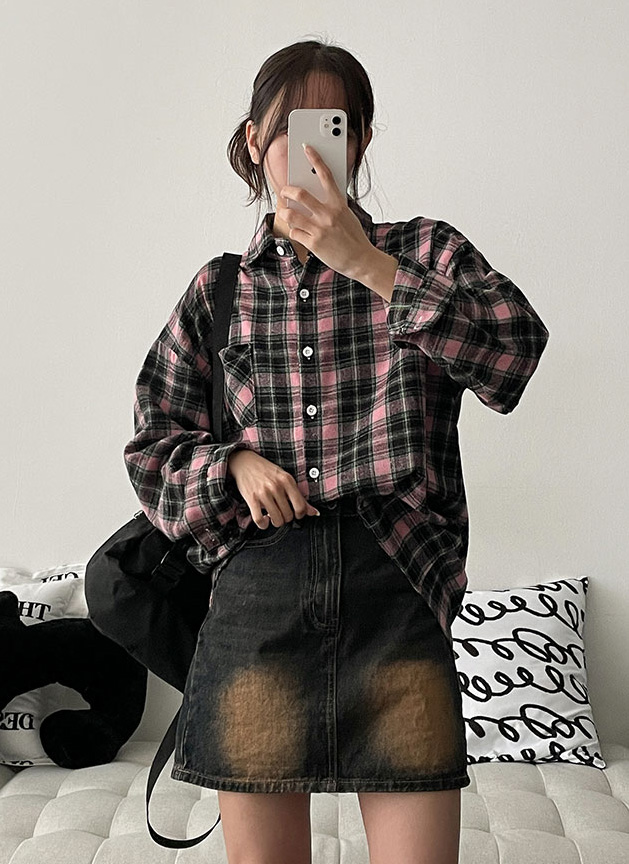 ピンクチェックシャツ | レディースファッション通販 - DHOLIC