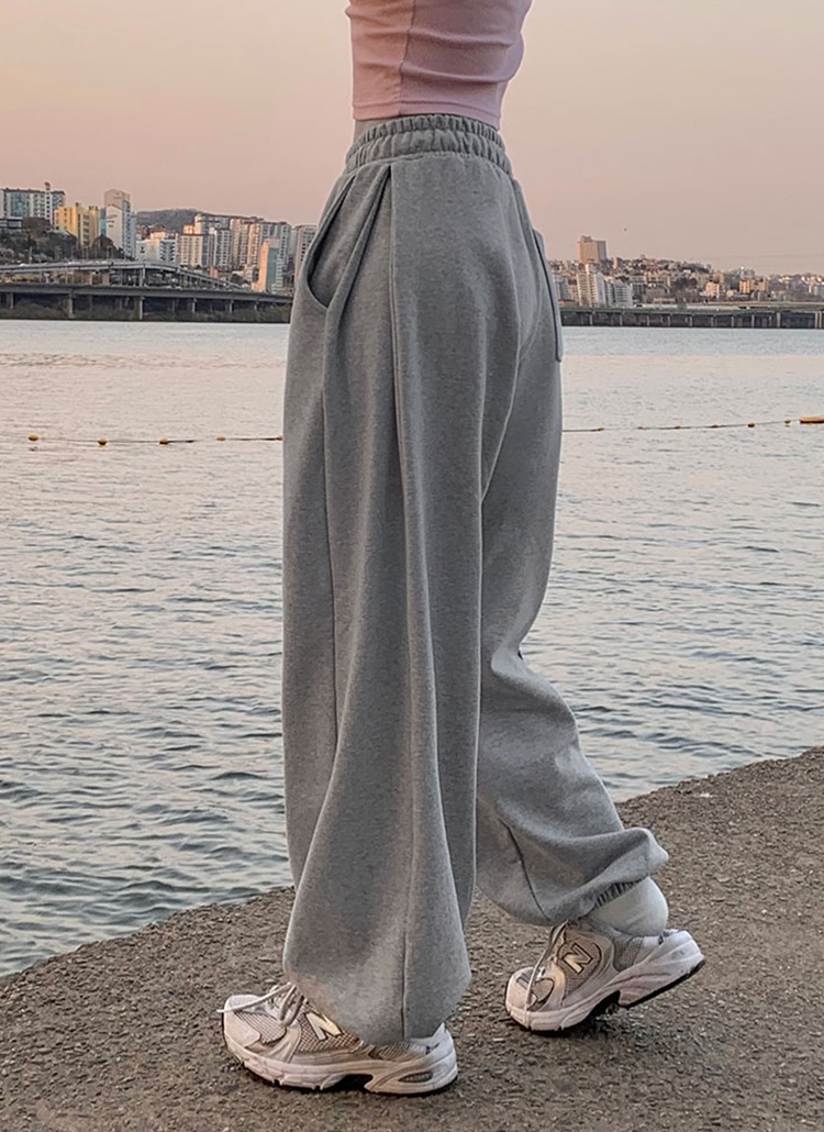 beidelli made]ドロストワイドスウェットパンツ | レディース