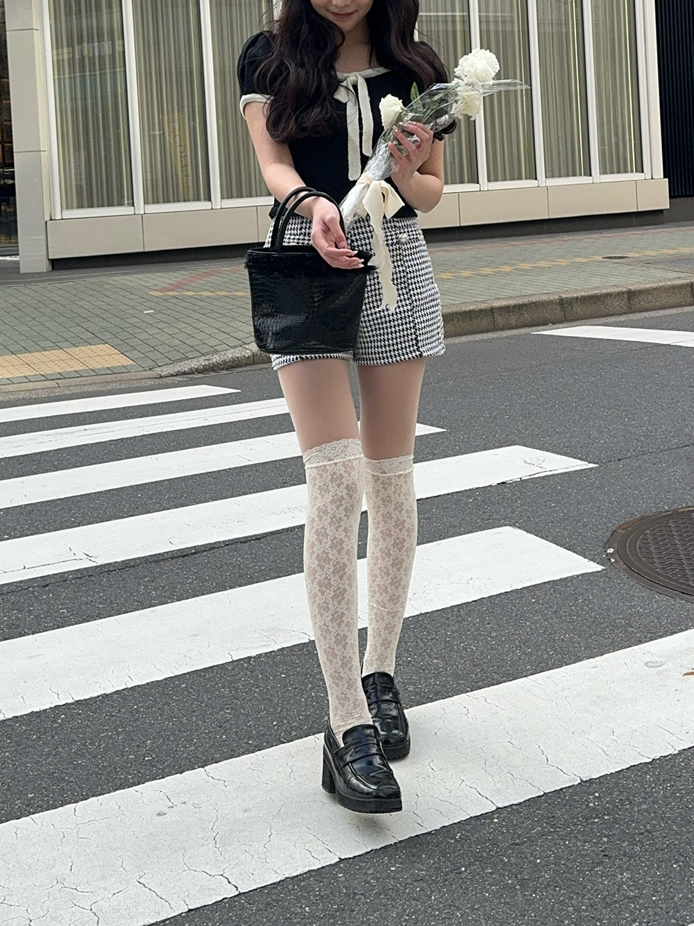 ツイード千鳥柄ショートパンツ | 詳細画像7