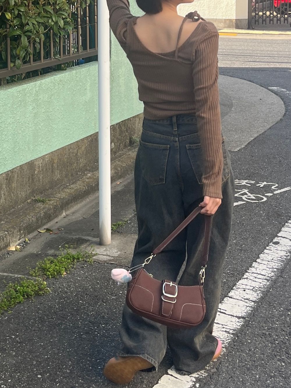 センターフリンジラインデニムパンツ | 詳細画像14