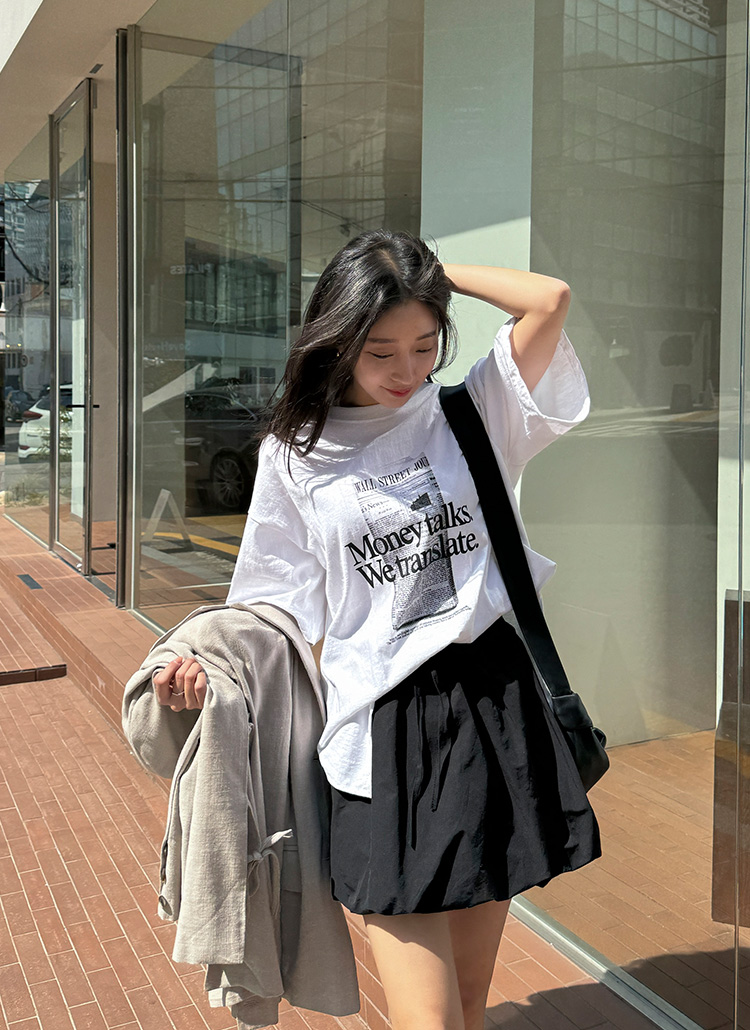 ニュースペーパー 半袖Tシャツ ニュースペーパー半袖Tシャツ | レディースファッション通販