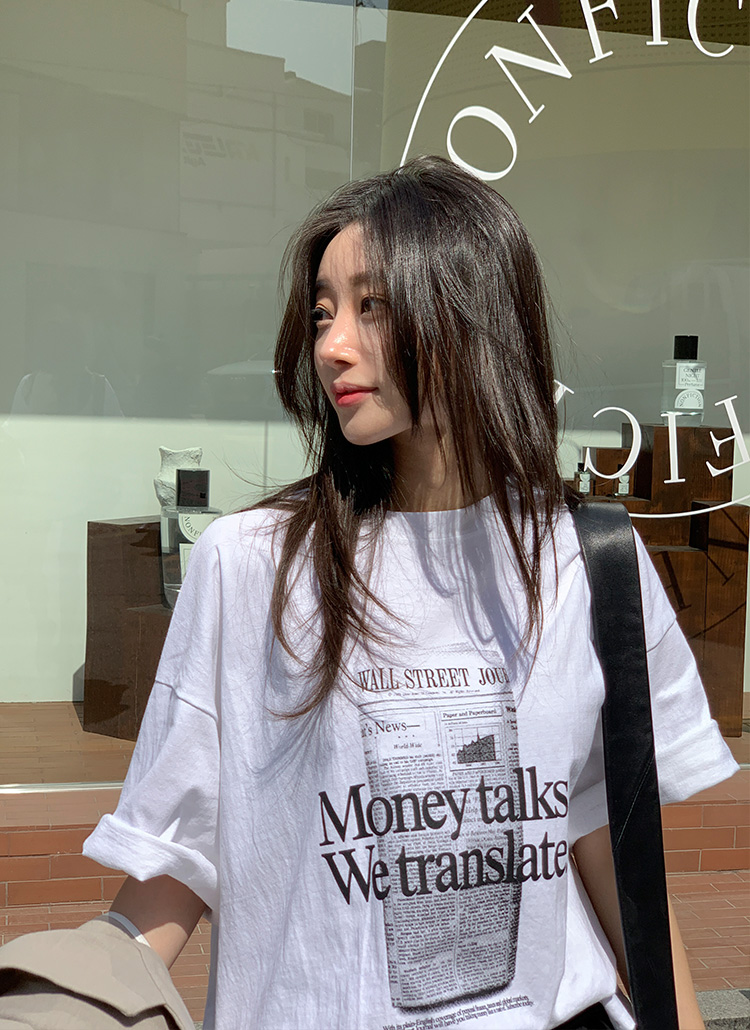 ニュースペーパー 半袖Tシャツ ニュースペーパー半袖Tシャツ | レディースファッション通販