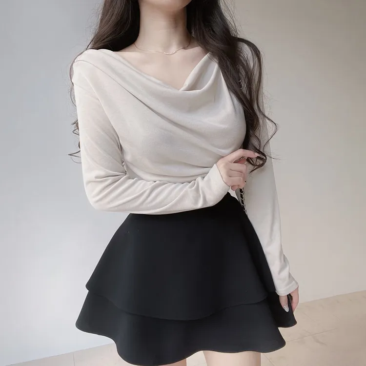 ドレープ長袖Tシャツ | mirangmirang | 詳細画像6