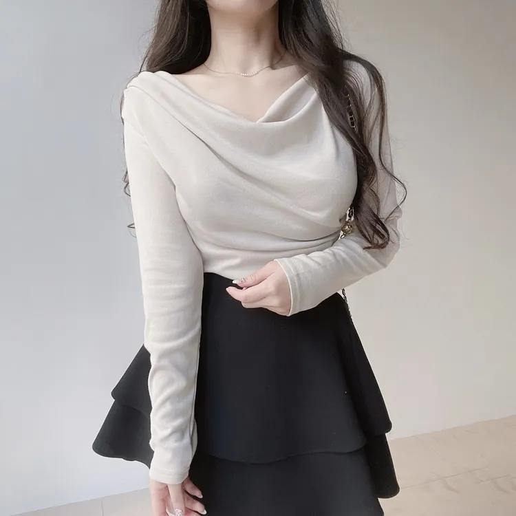 ドレープ長袖Tシャツ | mirangmirang | 詳細画像7