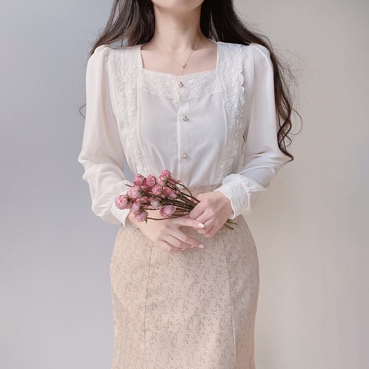 花柄ロングマーメイドスカート | mirangmirang | 詳細画像11