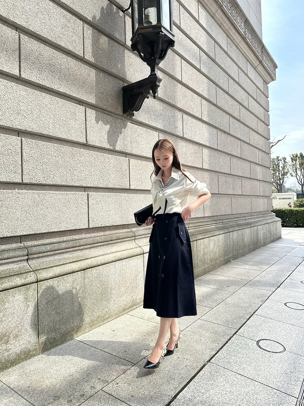 トレンチライクフレアスカート | 詳細画像10