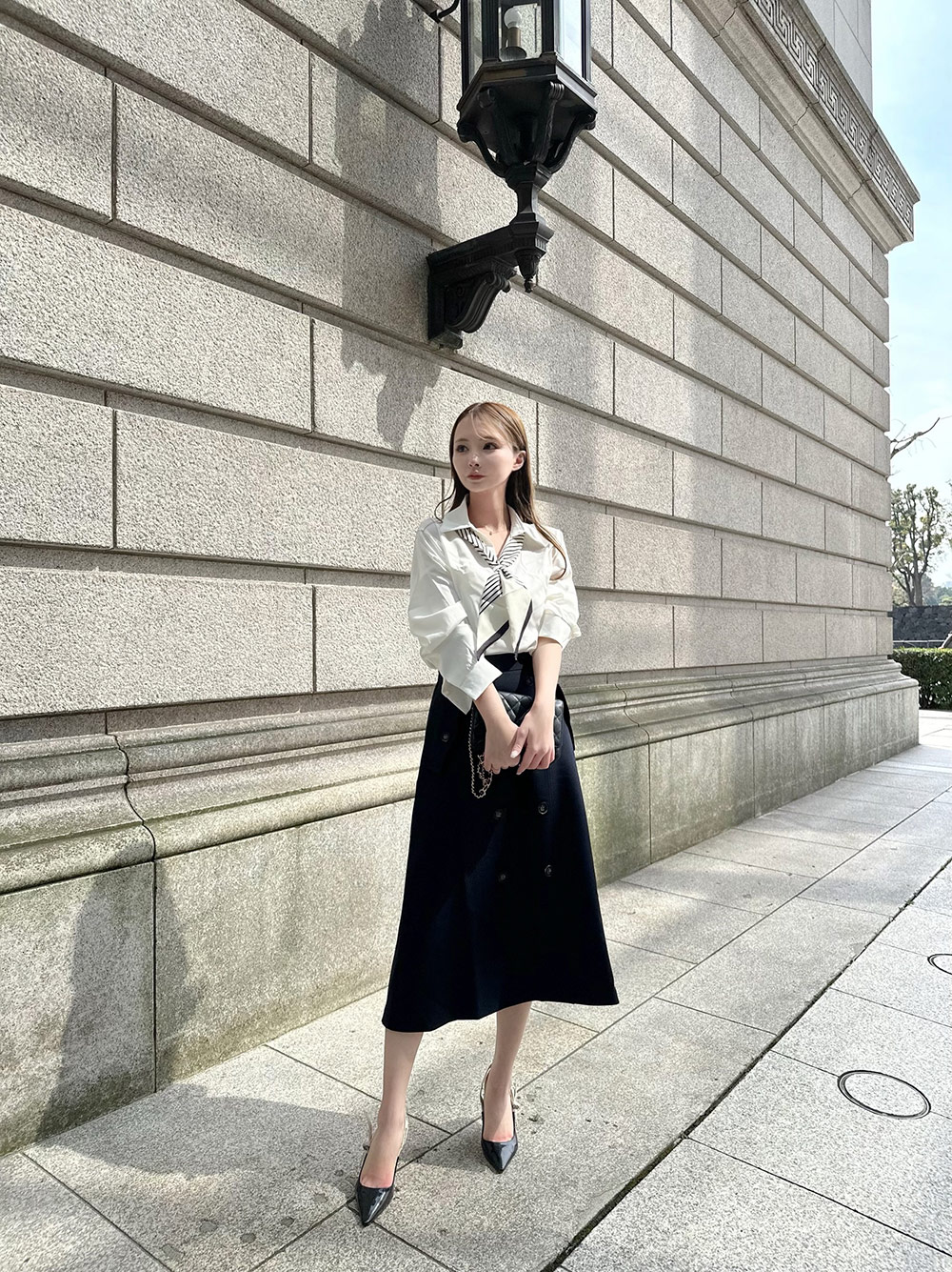 トレンチライクフレアスカート | 詳細画像12