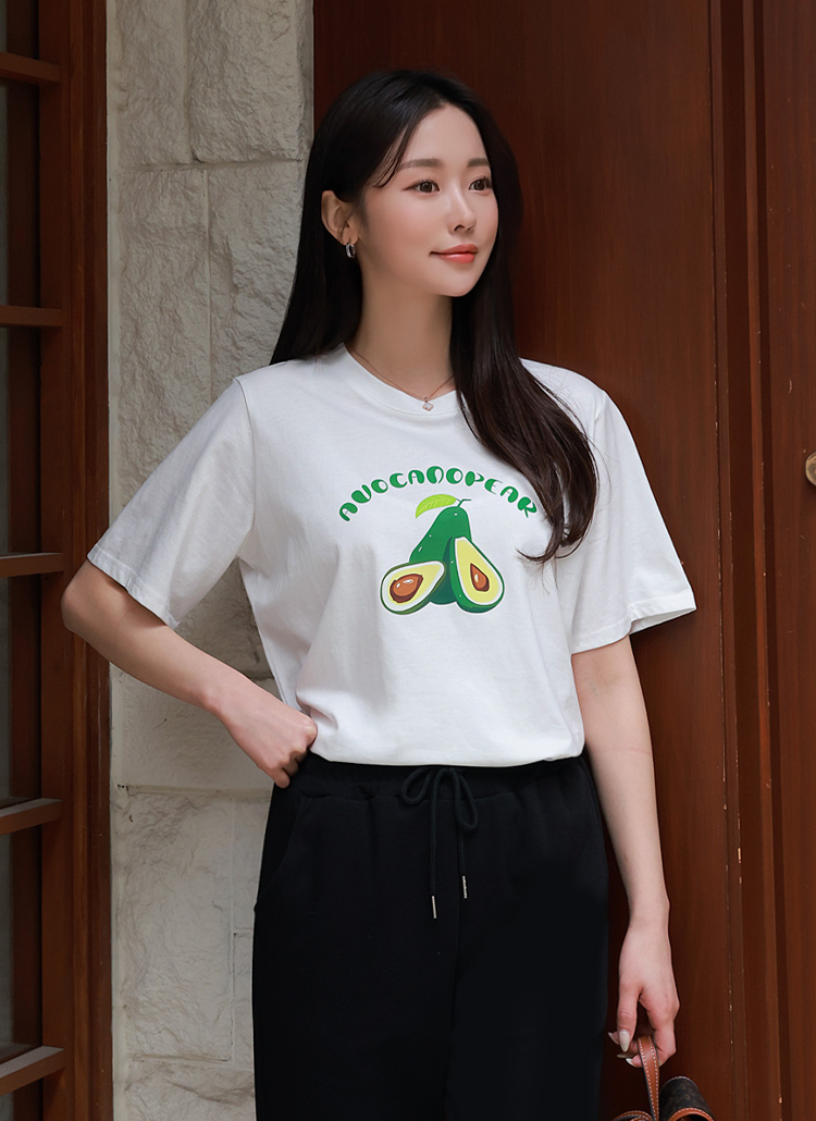 アボカドプリント半袖Tシャツ | レディースファッション通販 - DHOLIC