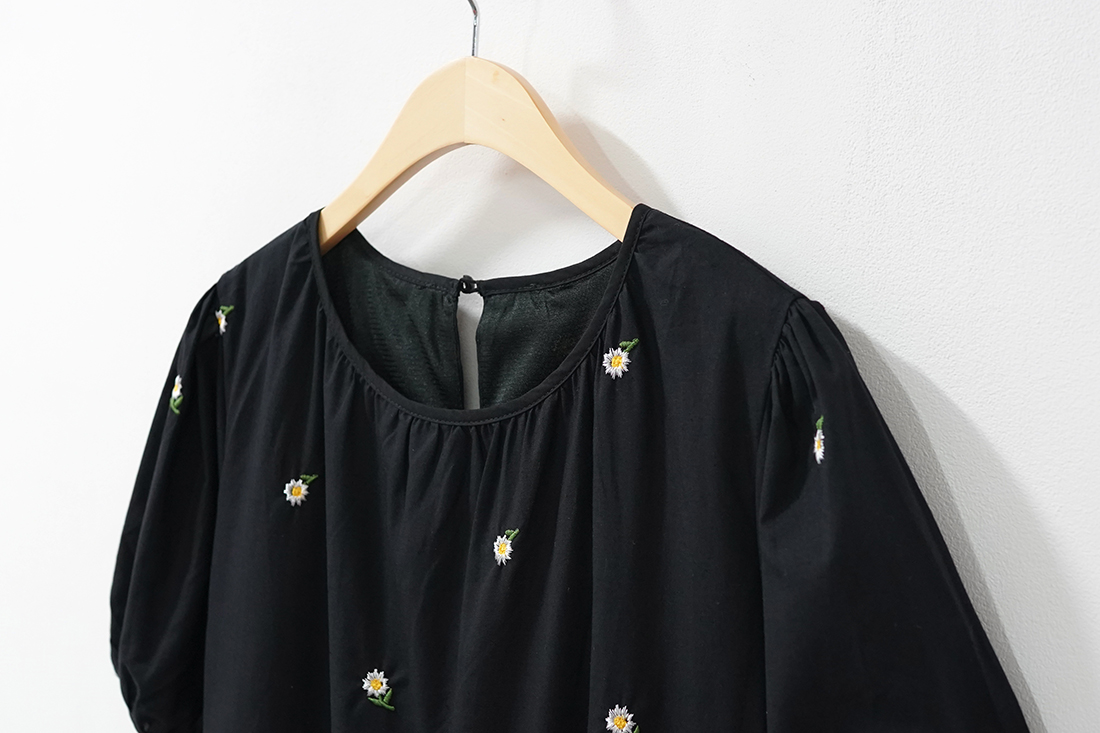*再入荷*リネン混花柄ティアードワンピース | 詳細画像20