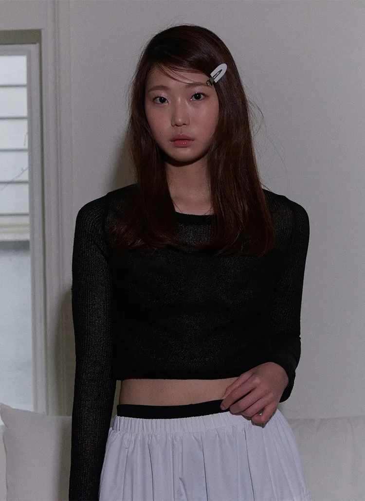 ハートラインシアーTシャツ(BLACK) | 詳細画像1