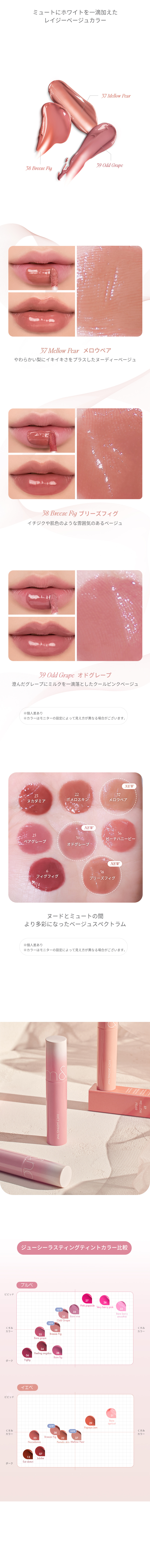 ロムアンド] ジューシーラスティングティント #スプリングフィーバー