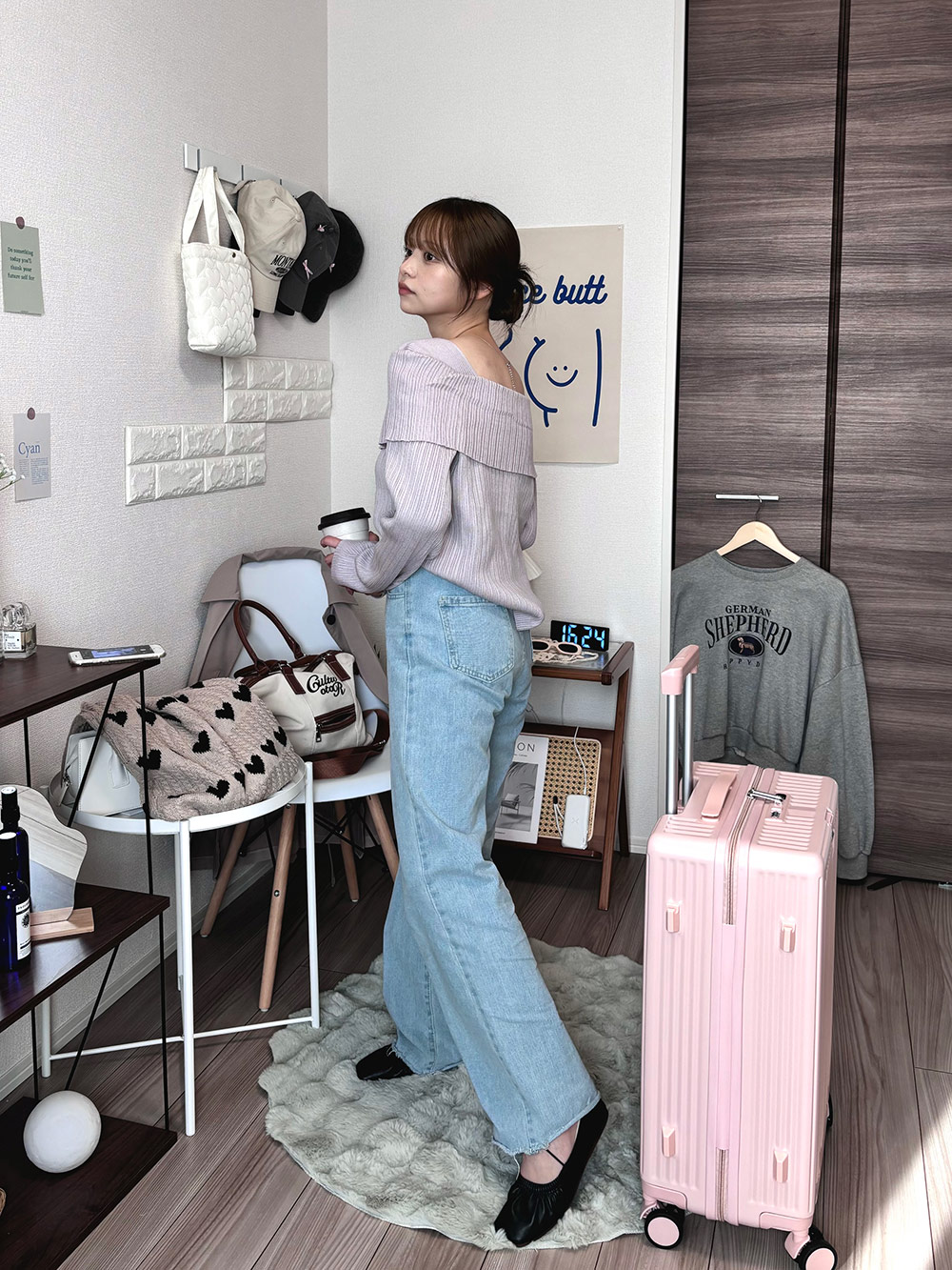 ボタンリブオフショル風ニット | レディースファッション通販 - DHOLIC