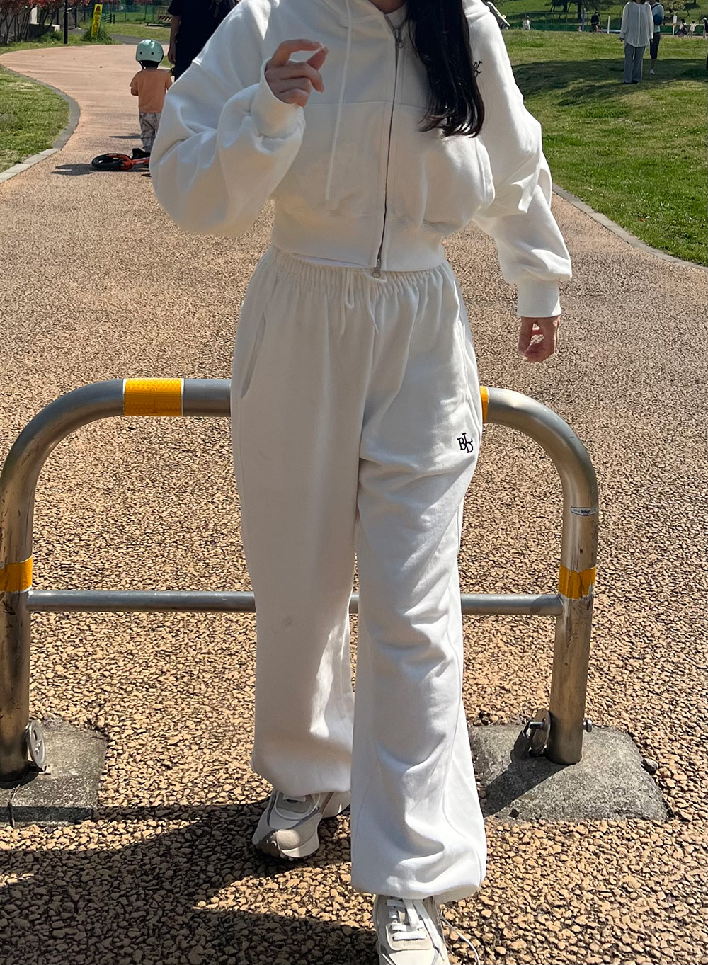 クロップドパーカー&2TYPEスウェット2WAYパンツSET | レディース