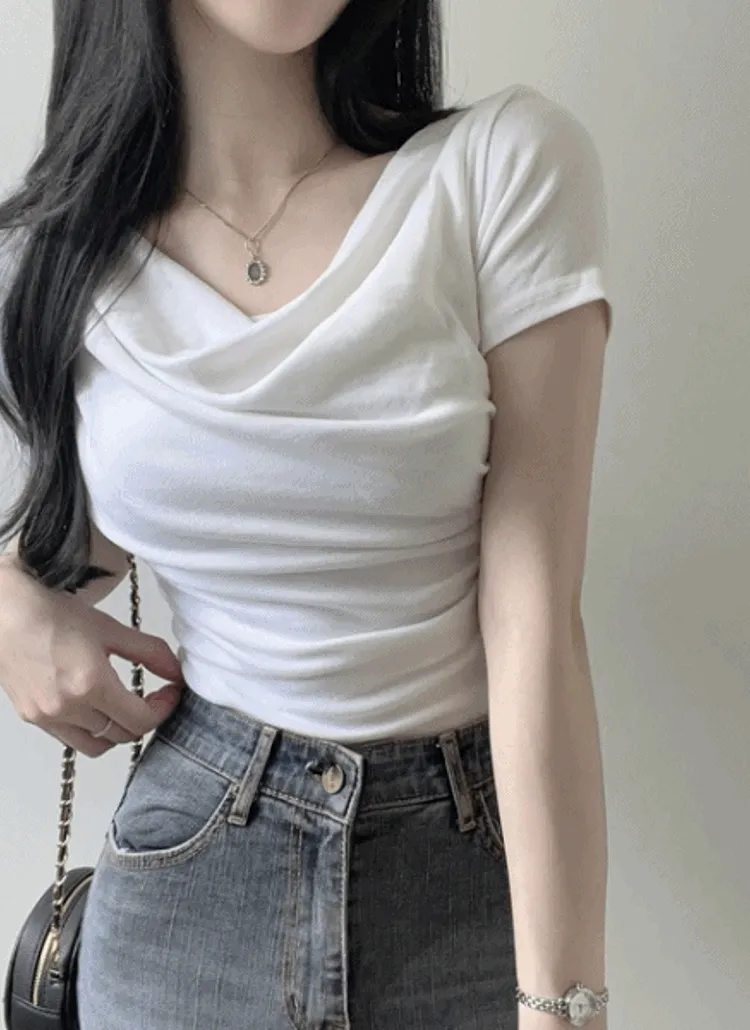 ドレープ半袖Tシャツ | NEEDON | 詳細画像1