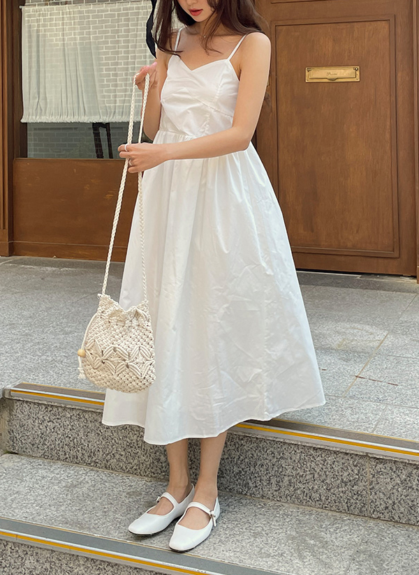 バックスモークVネックキャミワンピース | レディースファッション通販