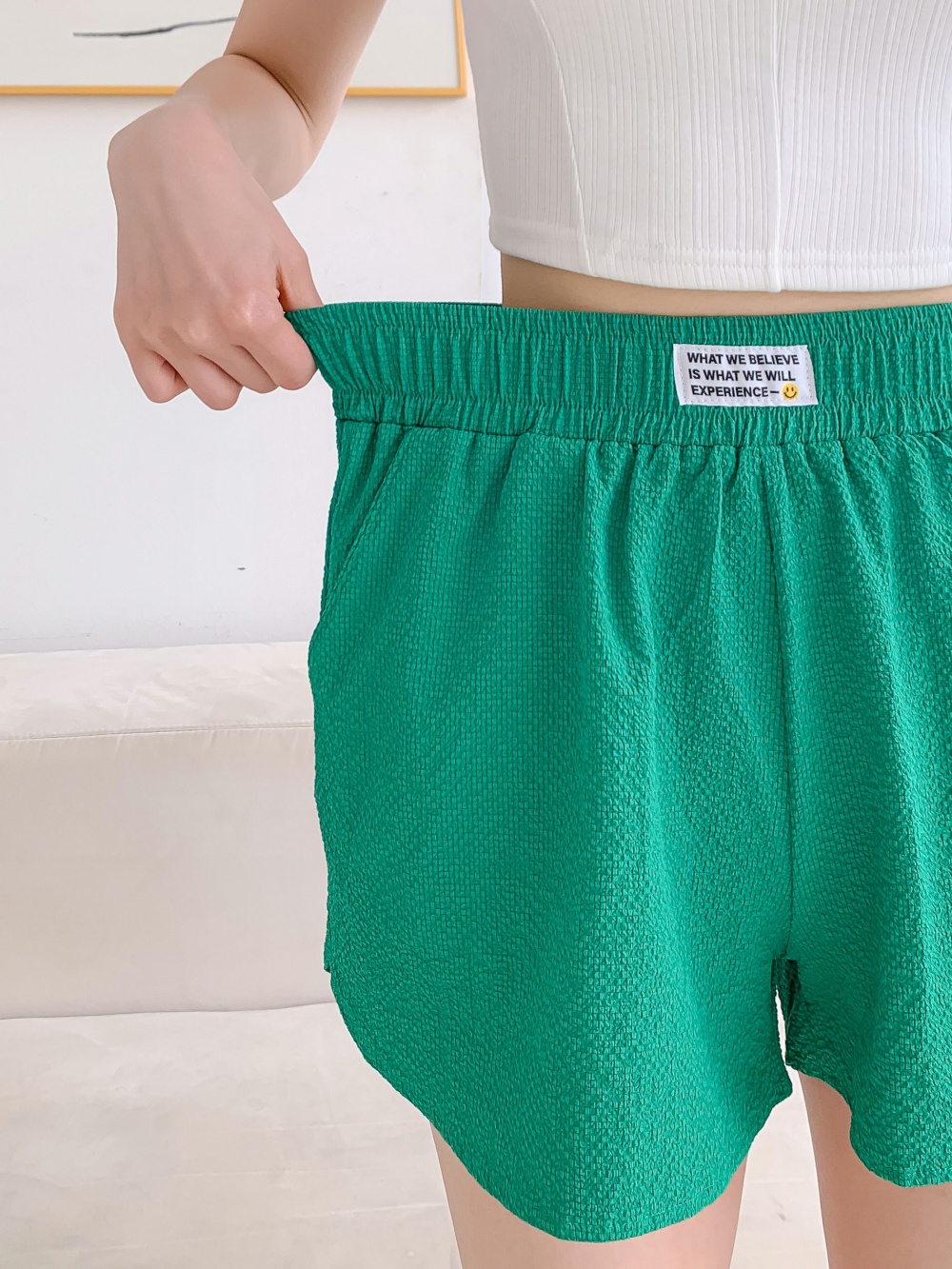 レタリングパッチテクスチャーショートパンツ | 詳細画像8